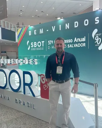 Dr. Enderson Balin em congresso de ortopedia e traumatologia